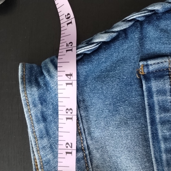 So Me Wide Leg Denim Jeans Size Small Braid Side Detail oversized high waisted - Picture 9 of 16